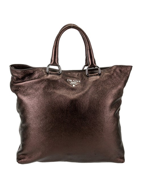Prada Vitello Daino Mordore Tote
