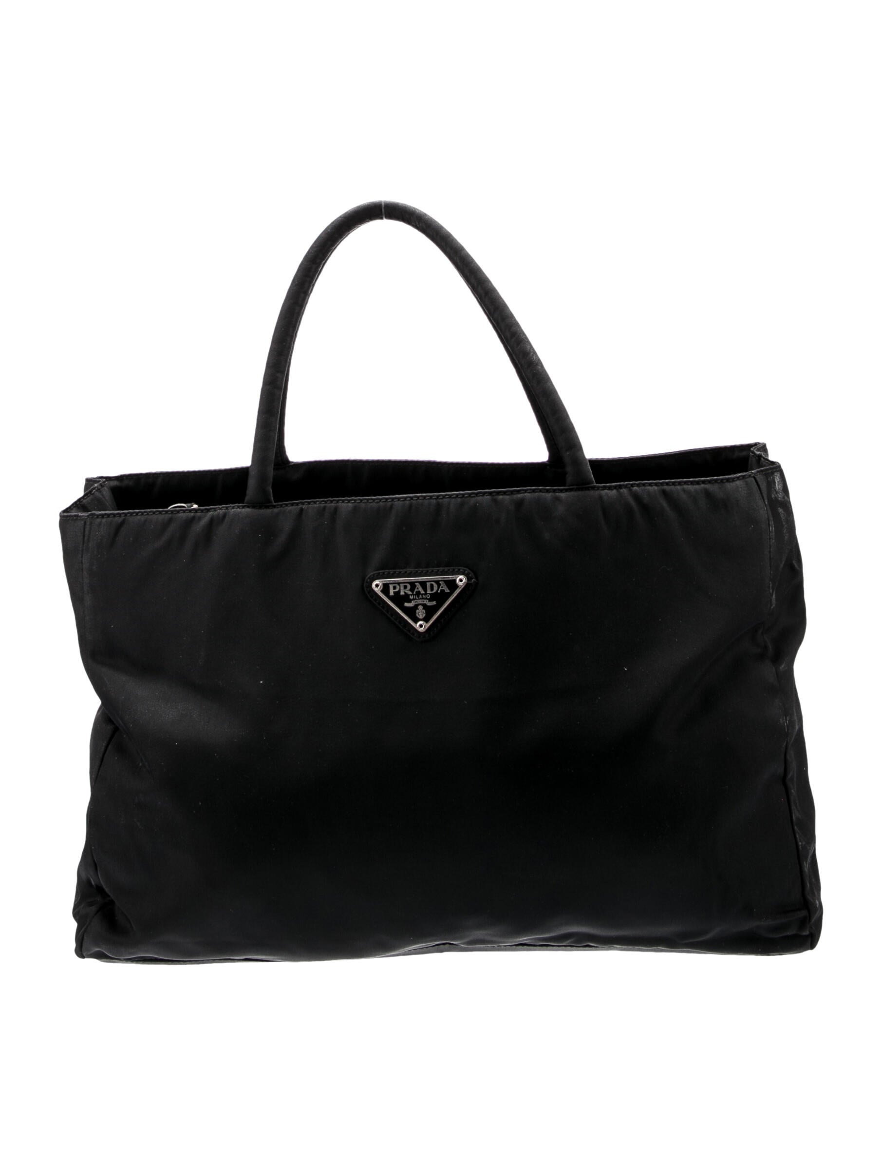 Prada Vintage Tessuto Tote Bag Black Totes, Handbags PRA925245