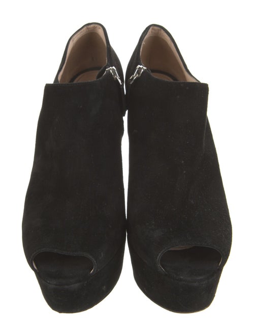 Prada Suede Keyhole Accent Pumps