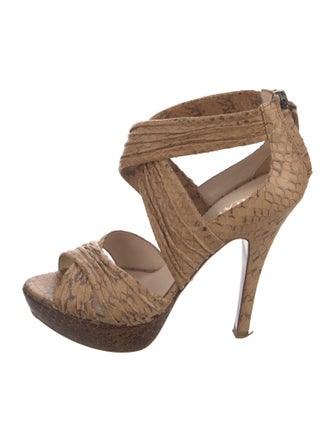 Prada Snakeskin Sandals