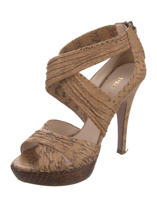 Prada Snakeskin Sandals
