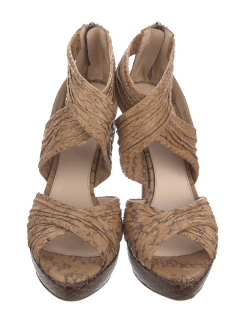 Prada Snakeskin Sandals