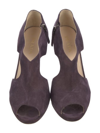 Prada Suede D'Orsay Pumps