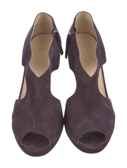 Prada Suede D'Orsay Pumps
