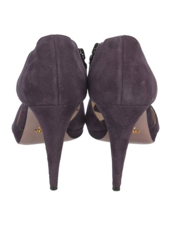 Prada Suede D'Orsay Pumps
