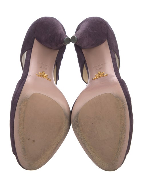 Prada Suede D'Orsay Pumps