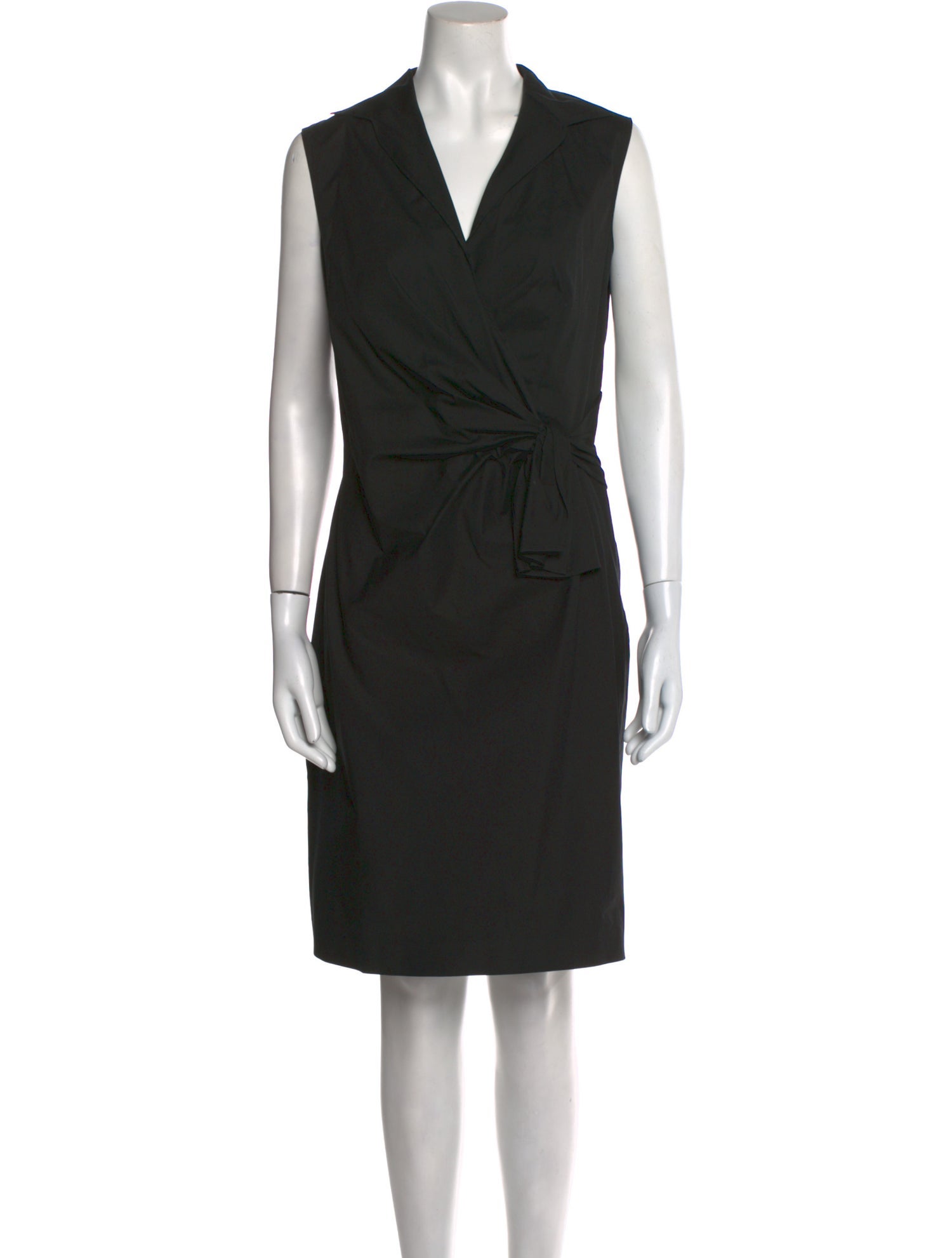 Prada V-Neck Knee-Length Dress
