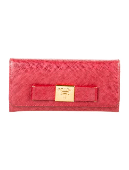 Prada Saffiano Cuir Leather Continental Wallet
