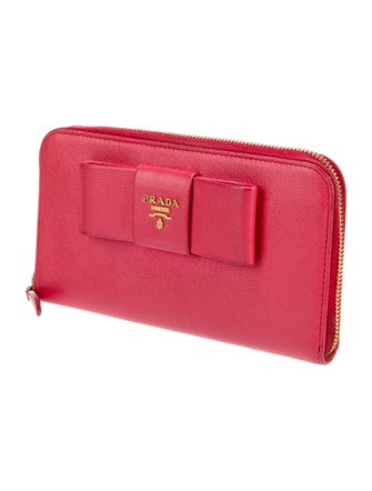 Prada Saffiano Lux Leather Continental Wallet