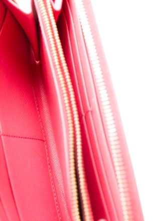 Prada Saffiano Lux Leather Continental Wallet