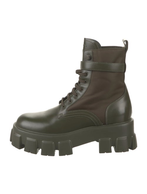 Prada Leather Combat Boots