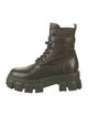 Prada Leather Combat Boots