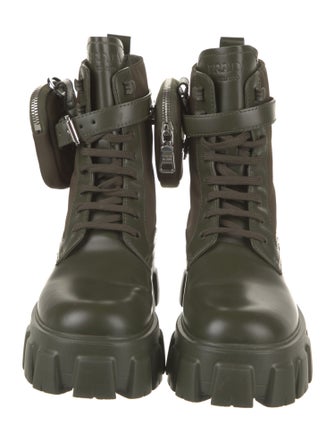 Prada Leather Combat Boots