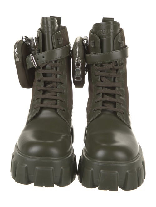 Prada Leather Combat Boots