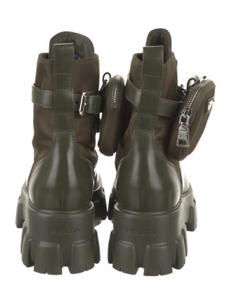 Prada Leather Combat Boots