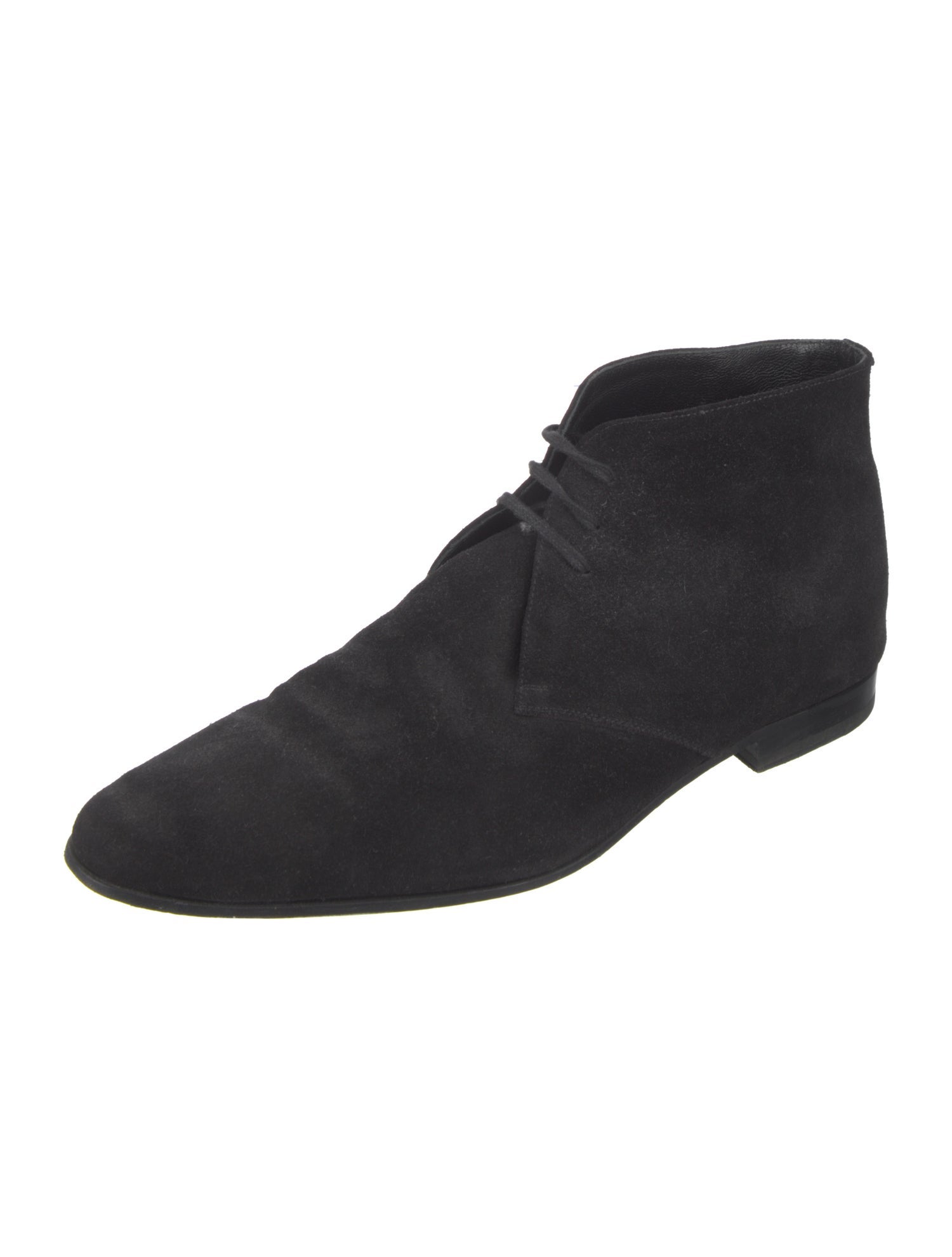 PRADA leather lace up boots