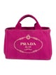 Prada Small Canapa Logo Tote