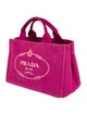 Prada Small Canapa Logo Tote