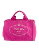 Prada Small Canapa Logo Tote