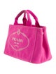 Prada Small Canapa Logo Tote