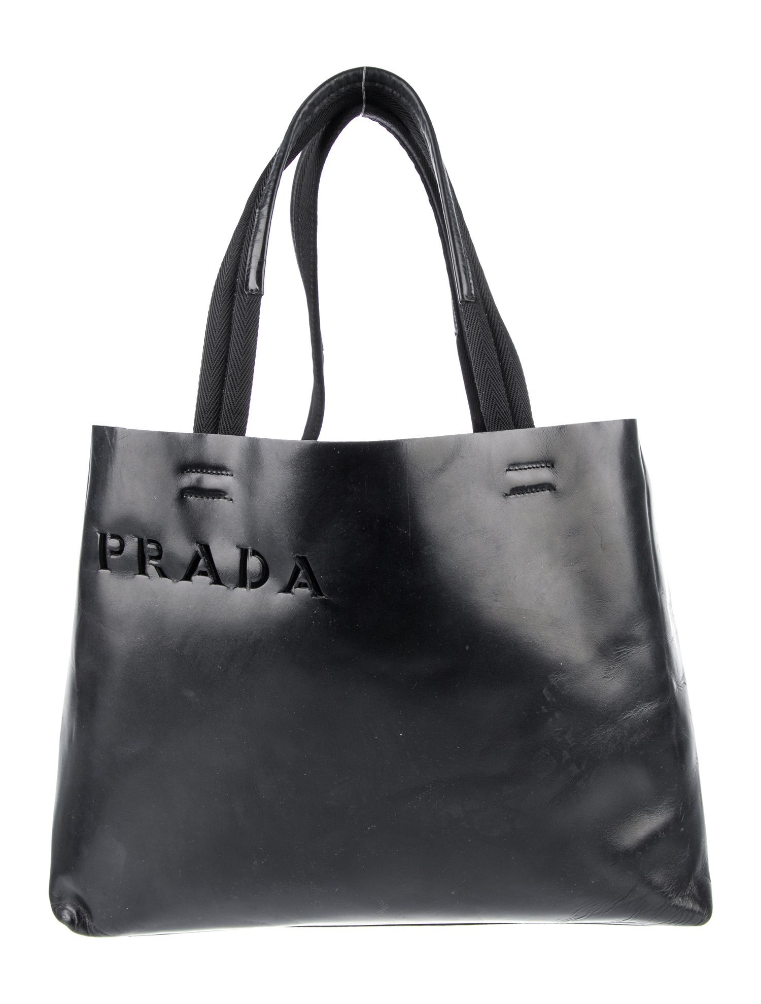 【関税込み】PRADA laser-cut leather large shopping bag ll01177_prada_brown_leather_to