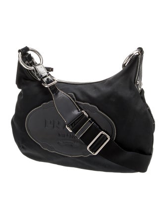 Prada Vitello-Trimmed Tessuto Logo Crossbody Bag