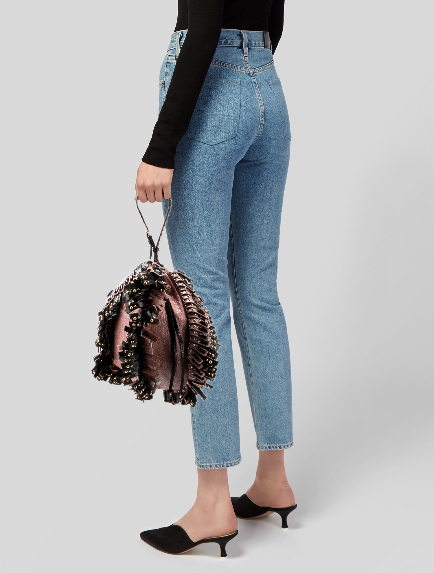 Prada Vintage Craquele Wristlet Bag