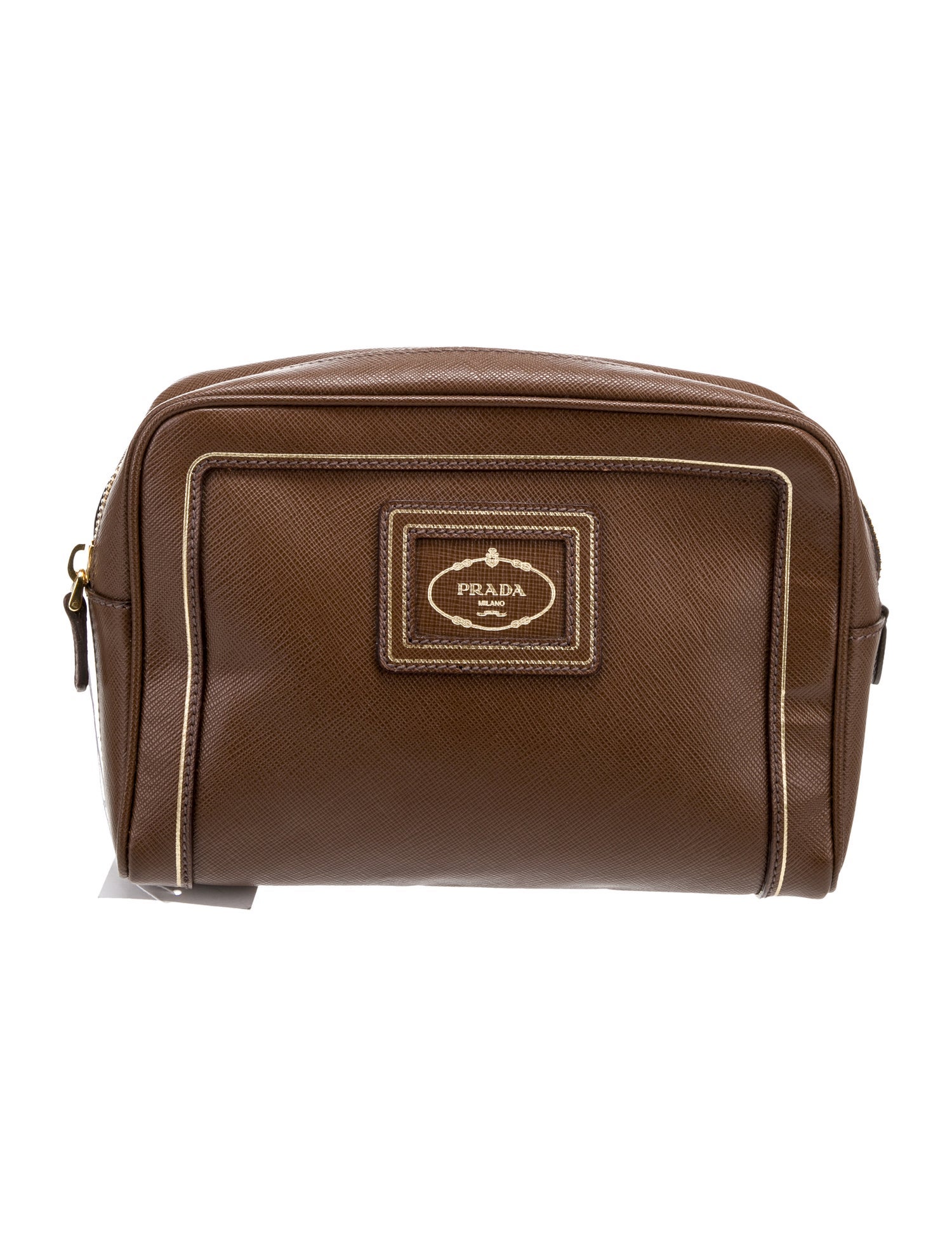 Prada Saffiano Lux Zip Pouch