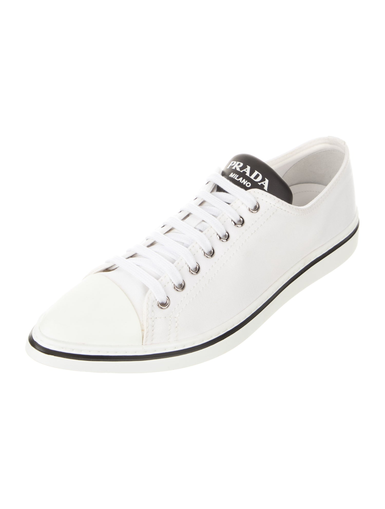 スニーカー PRADA WHITE CANVAS SNEAKERS s-l1200.jpg
