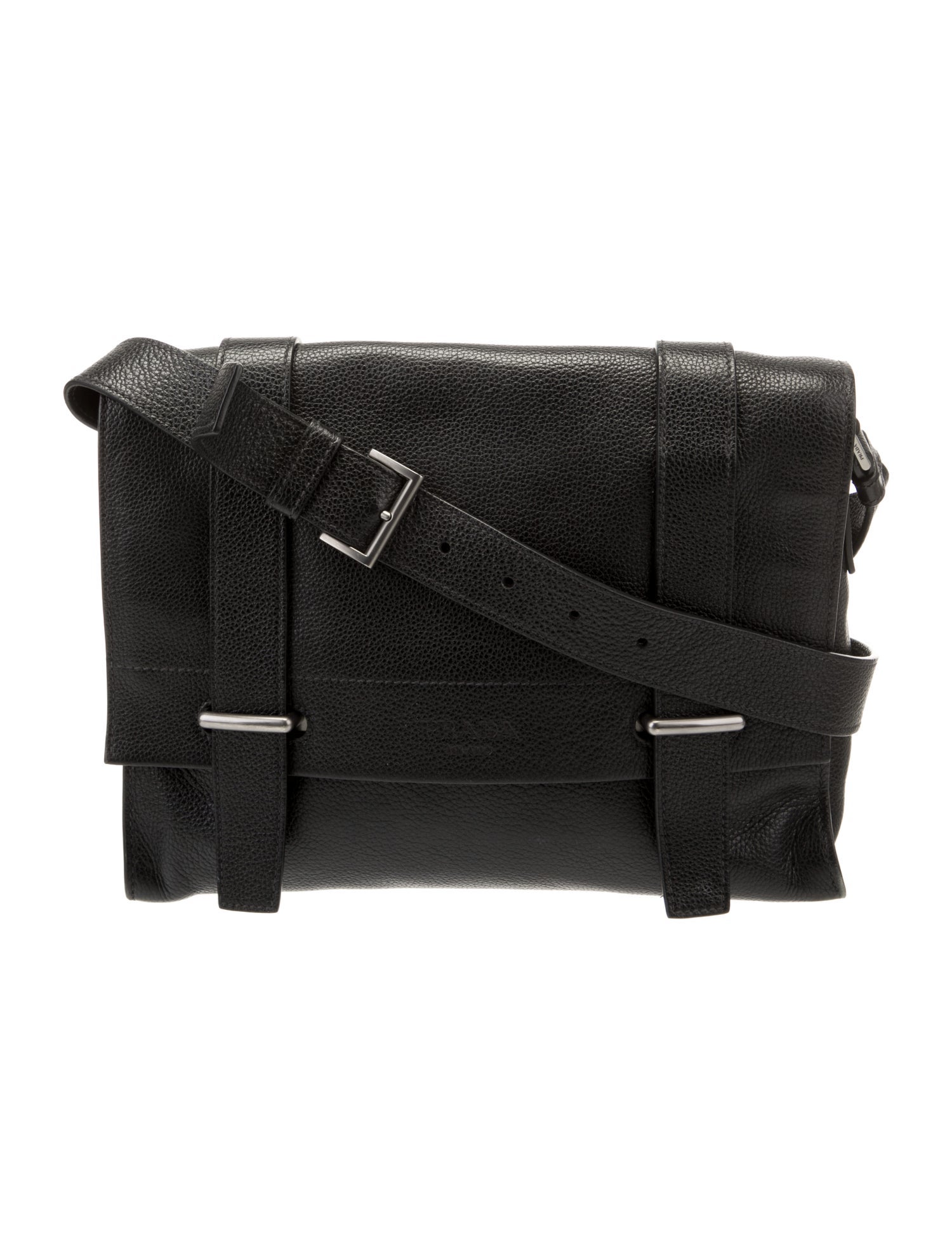Prada Vitello Daino Messenger Bag Black Messenger Bags, Bags