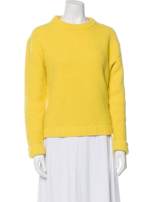 Prada Virgin Wool Crew Neck Sweater