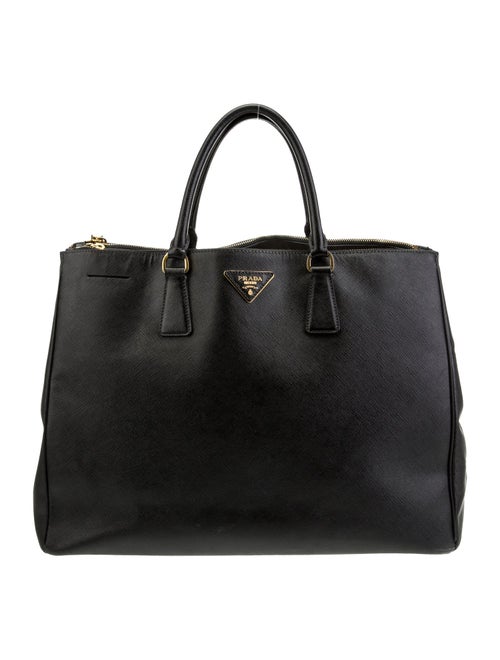 Prada Extra Large Saffiano Galleria Double Zip Tote