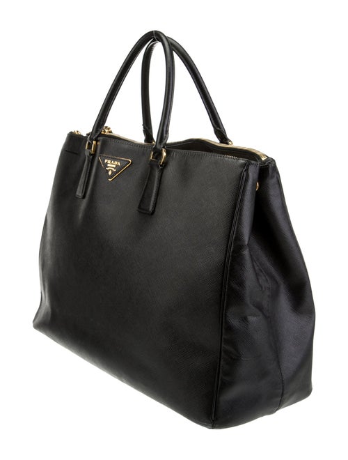 Prada Extra Large Saffiano Galleria Double Zip Tote