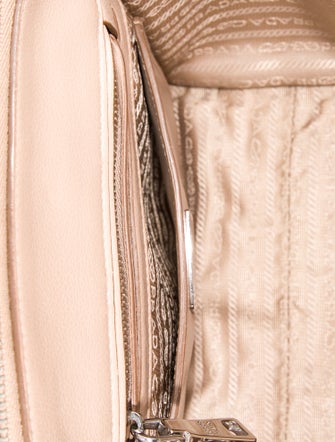 Prada Scamosciato-Trimmed Glace Calf Twin Pocket Tote