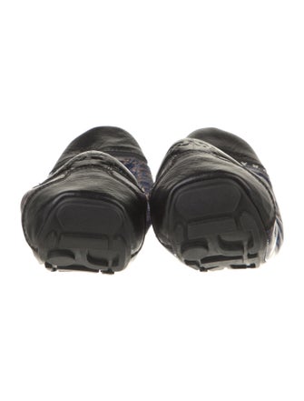 Prada Leather Animal Print Ballet Flats