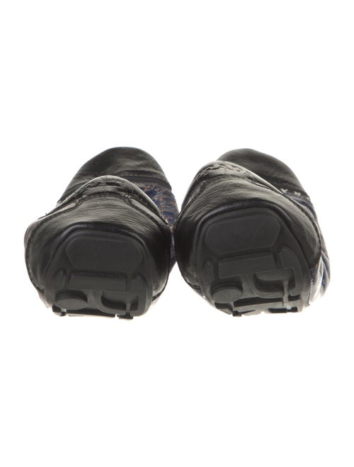 Prada Leather Animal Print Ballet Flats