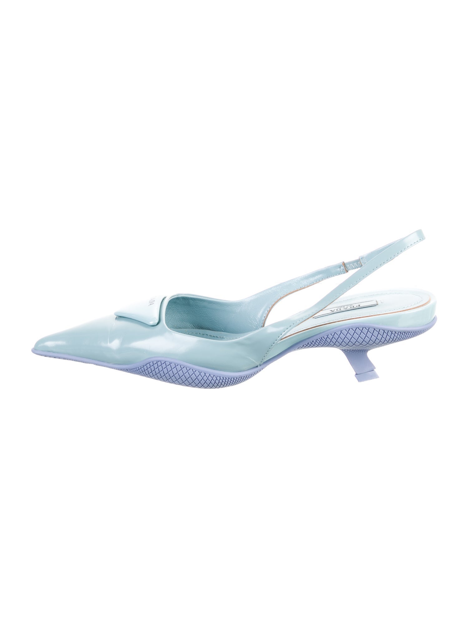 パンプス PRADA  leather slingbacks 25450812_55538794_600.jpg