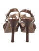 Prada Leather Slingback Sandals