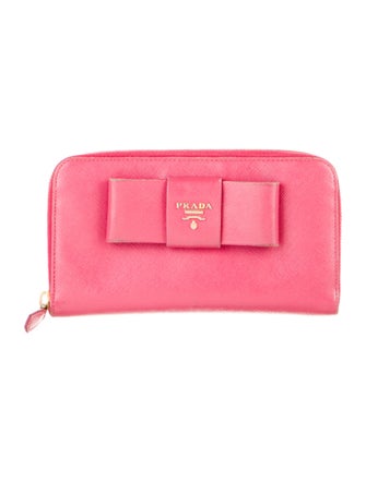 Prada Saffiano Cuir Leather Continental Wallet