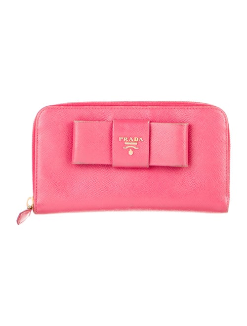 Prada Saffiano Cuir Leather Continental Wallet