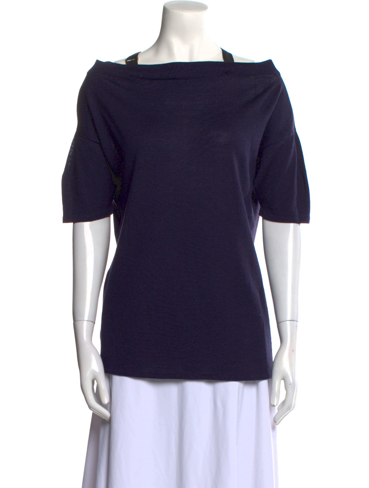 Prada Cowl Neck Short Sleeve Top