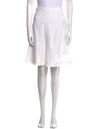 Prada Vintage Knee-Length Skirt - White Skirts, Clothing  