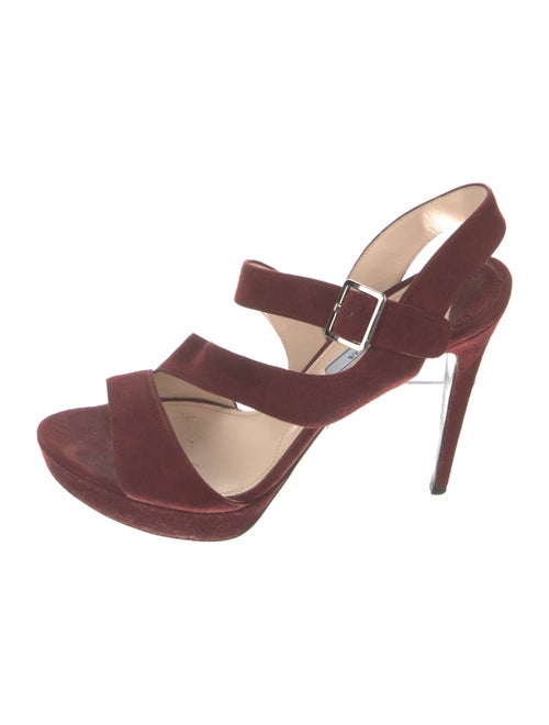 Prada Suede Slingback Sandals