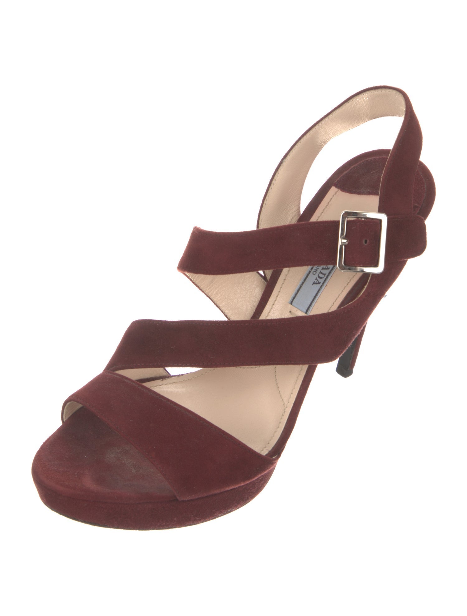 Prada Suede Slingback Sandals