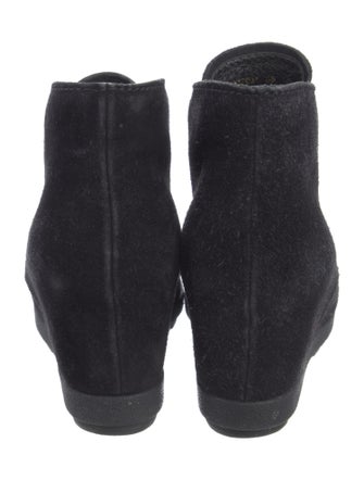 Prada Suede Lace-Up Boots