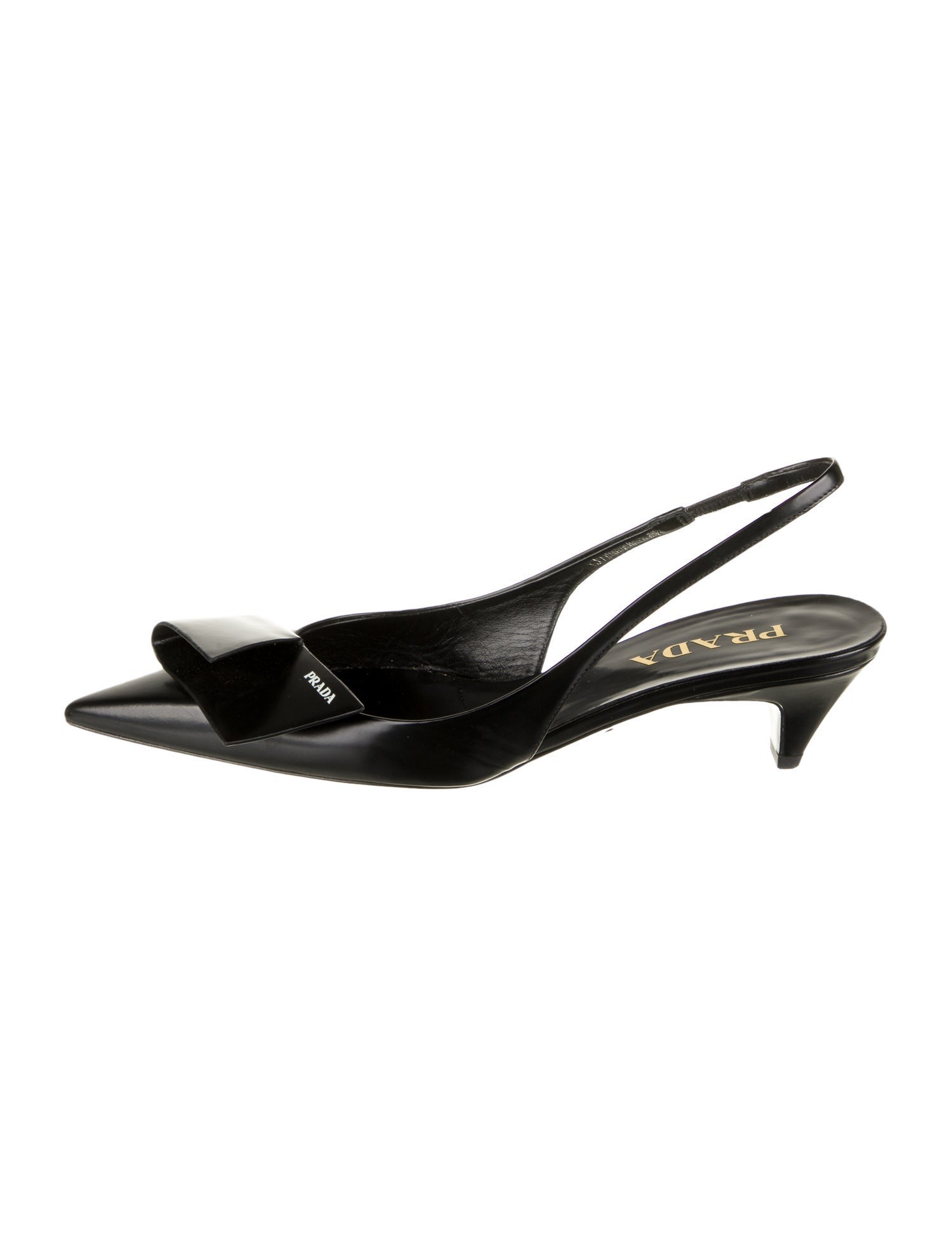 Prada Leather Slingback Pumps
