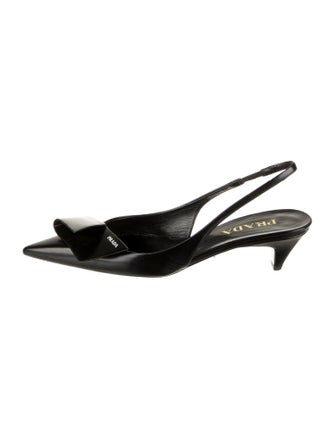 Prada Leather Slingback Pumps