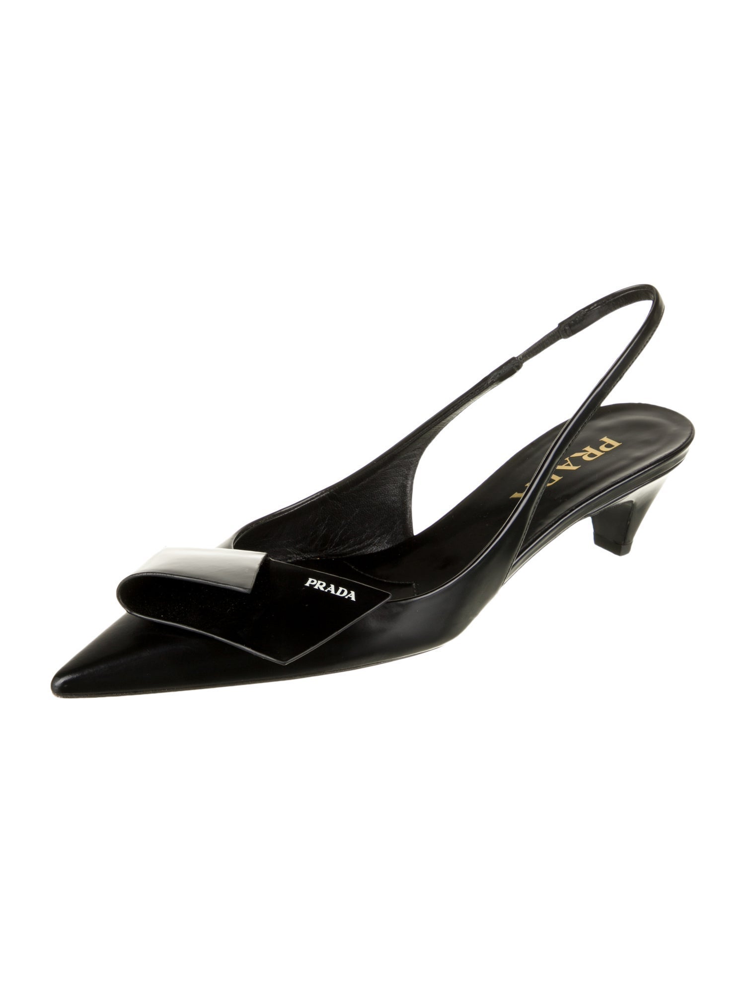 Prada Leather Slingback Pumps