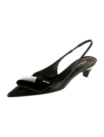 Prada Leather Slingback Pumps