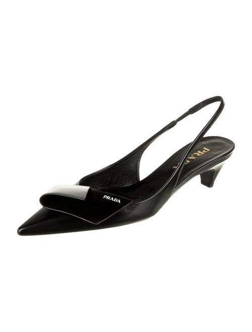 Prada Leather Slingback Pumps